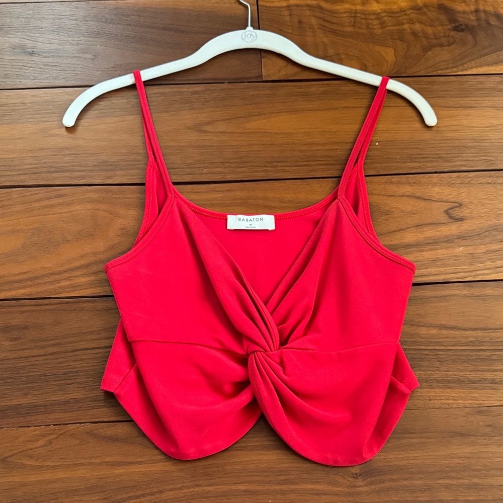 Babaton Red Twist Front Camisole